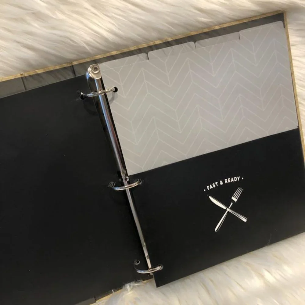 Take-Out Menu Organizer Binder
